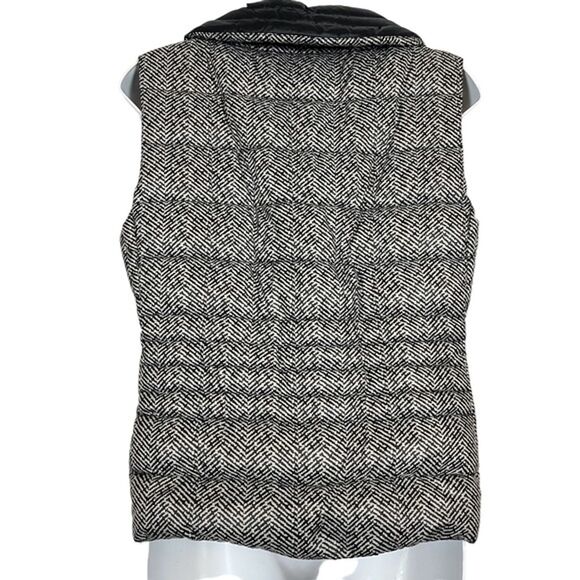 Vince Camuto Women's Down Puffer Vest Herringbone Pattern Full Zip Jacket sz S - Picture 12 of 12